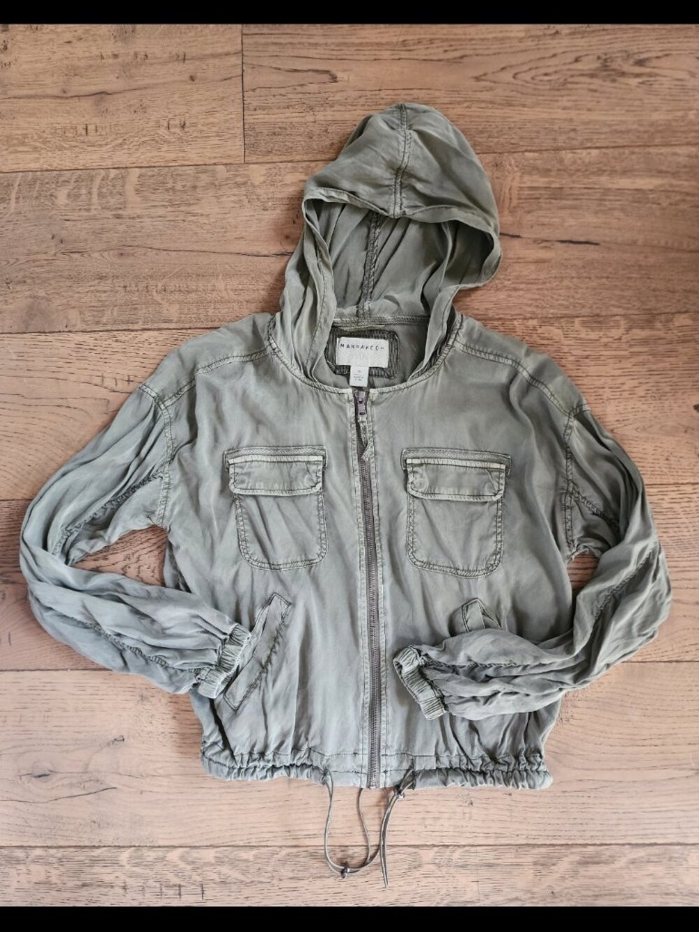 Marrakech olive green hoodie size XS